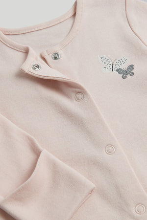 Mothercare 3 Pack Butterfly Footless Sleepsuits
