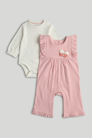 Mothercare My First Dungarees and Bodysuit Outfit
