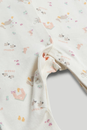 Mothercare 3 Pack Pear Sleepsuits