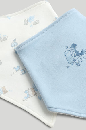 Mothercare 3 Pack My First Blue Dribble Bibs
