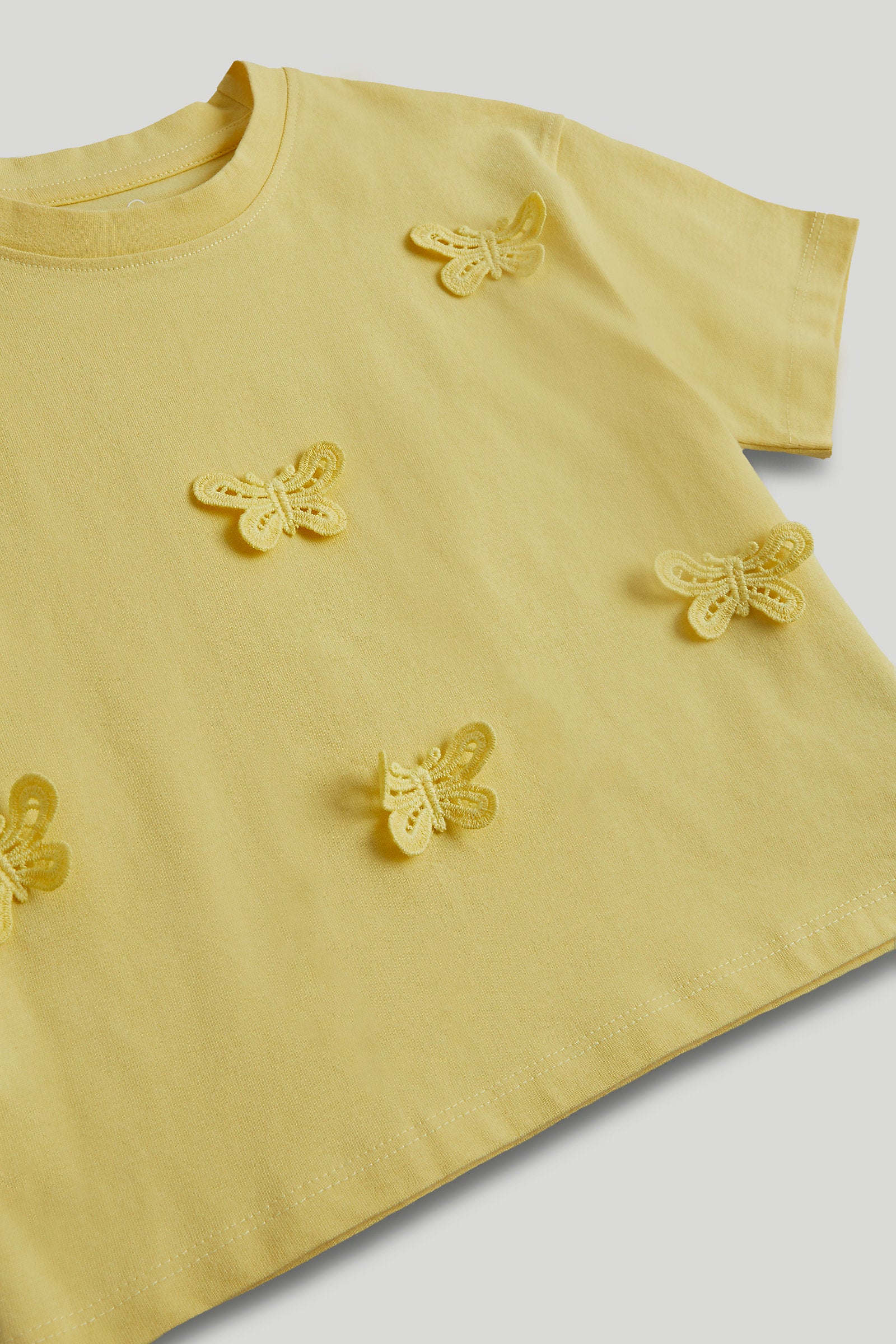 Mothercare Yellow Butterfly T-Shirt