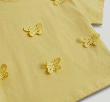 Mothercare Yellow Butterfly T-Shirt