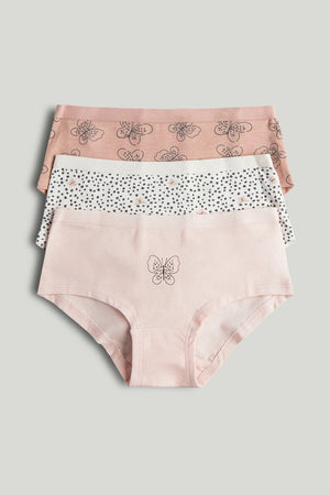 Mothercare 3 Pack Butterfly Hipster Briefs