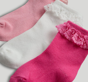 Mothercare 3 Pack Pink Baby Socks