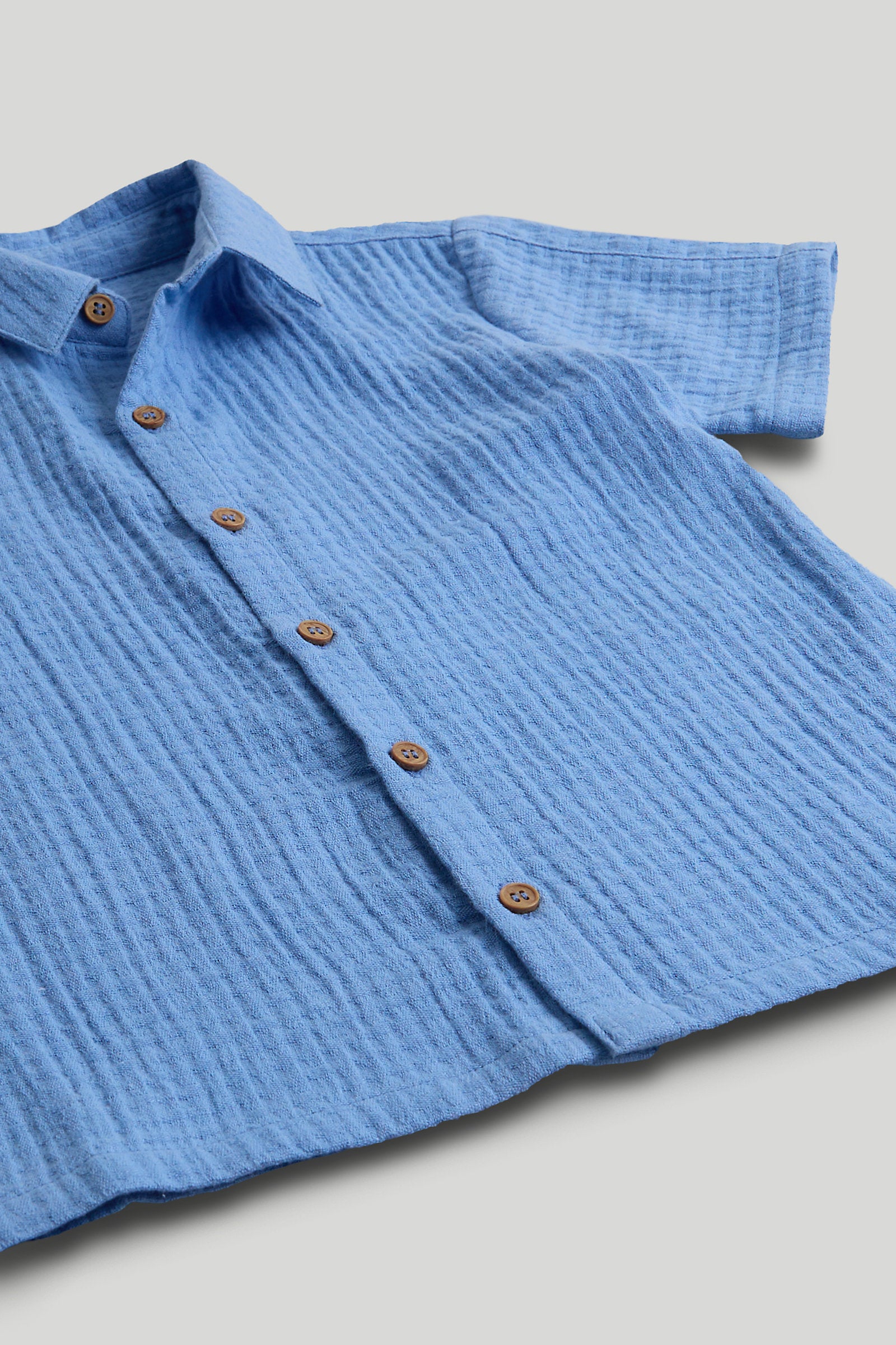 Mothercare Waffle Shirt and T-Shirt Set