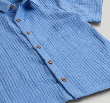 Mothercare Waffle Shirt and T-Shirt Set