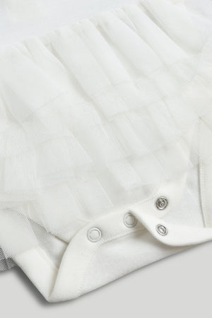Mothercare White Tutu Bodysuit