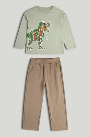 Mothercare Dinosaur T-Shirt and Joggers Outfit