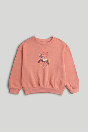 Mothercare Pink Horse Sweatshirt