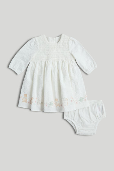 Mothercare My First White Dress and Knickers Outfit