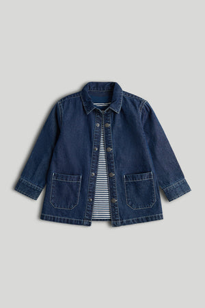 Mothercare Denim Shacket and T-Shirt Set
