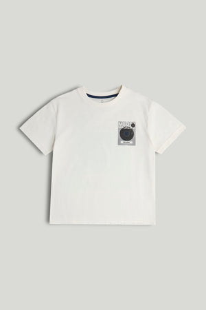 Mothercare Cream Vinyl T-Shirt