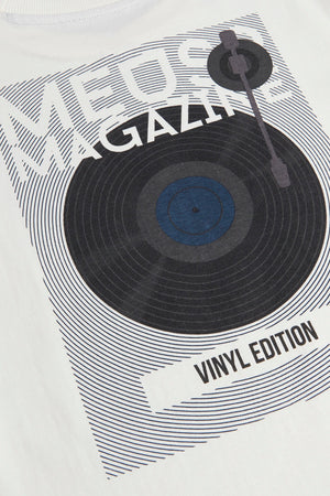 Mothercare Cream Vinyl T-Shirt