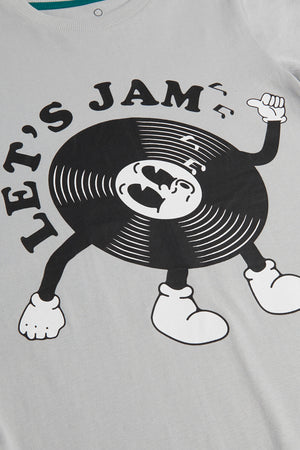 Mothercare Blue Let's Jam T-Shirt