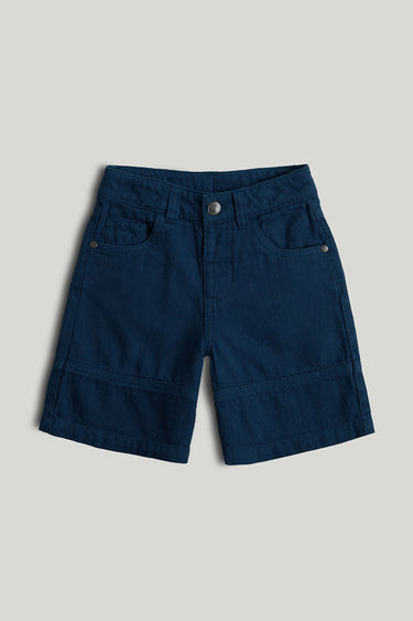 Mothercare Navy Linen Blend Shorts