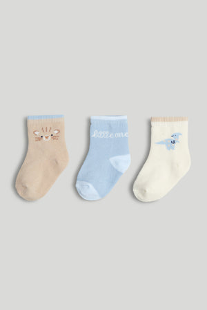 Mothercare 3 Pack Animal Baby Socks