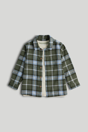 Mothercare Checked Shirt and T-Shirt Set
