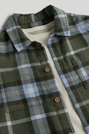 Mothercare Checked Shirt and T-Shirt Set