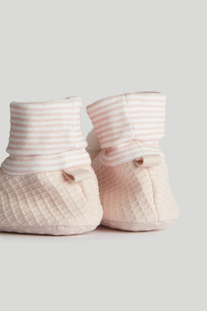 Mothercare Pink Bunny Rattle Sock-Top Booties
