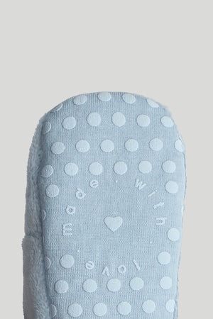 Mothercare Blue Bear Rattle Sock-Top Booties