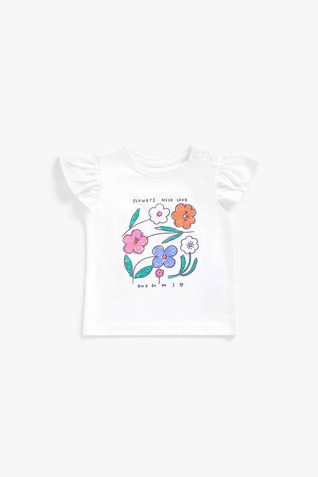 Mothercare Flowers Need Love T-Shirt