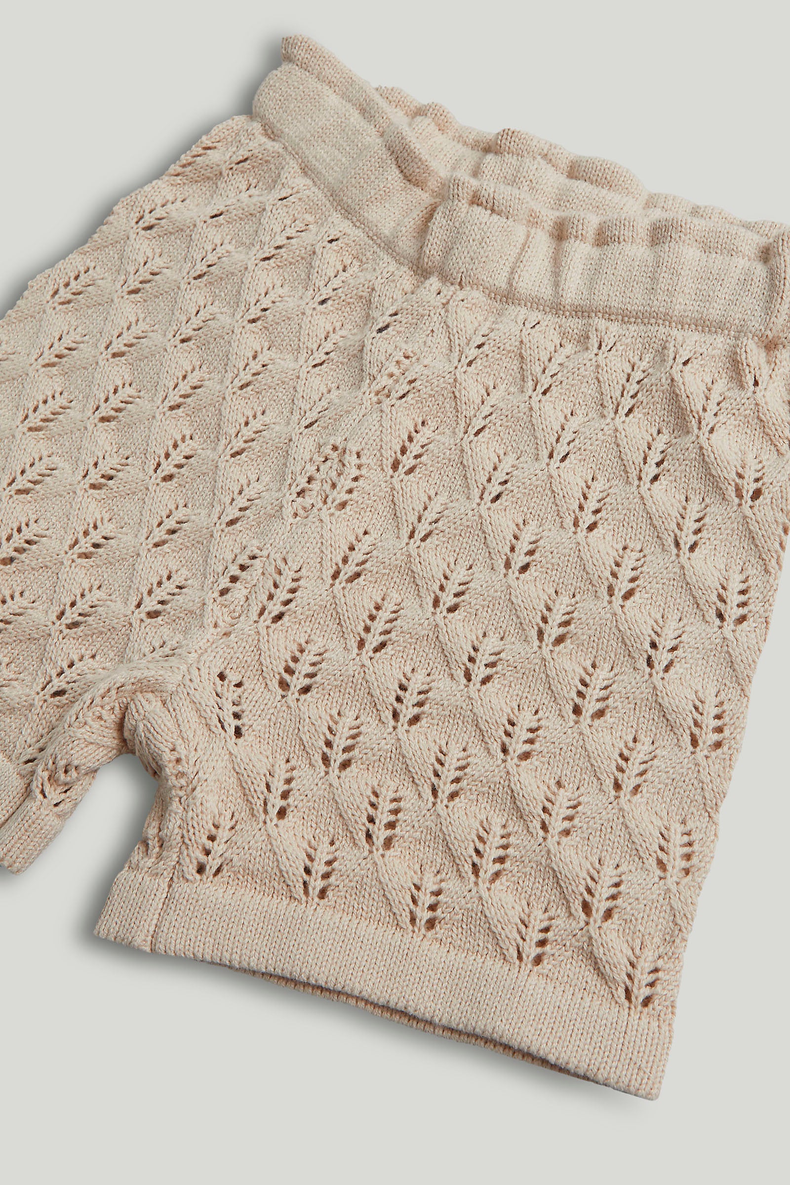 Mothercare Tan Crochet Top and Shorts Outfit