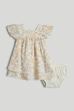 Load image into Gallery viewer, Mothercare Floral Muslin Dress and Knickers Outfit
