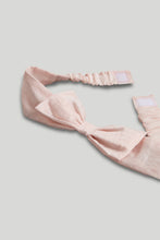 Load image into Gallery viewer, Mothercare Pink Pleated Dress, Knickers and Headband Outfit
