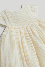 Load image into Gallery viewer, Mothercare Cream Occasion Dress and Knickers Outfit
