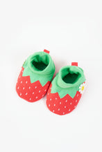 Load image into Gallery viewer, Mothercare Strawberry Sock Top Baby Booties
