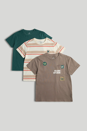Mothercare 3 Pack Dinosaur T-Shirts