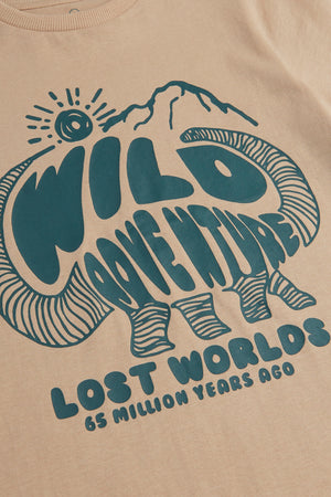 Mothercare Beige Dinosaur T-Shirt