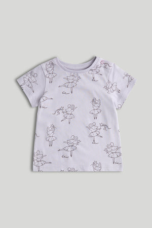 Mothercare Lilac Mouse T-Shirt