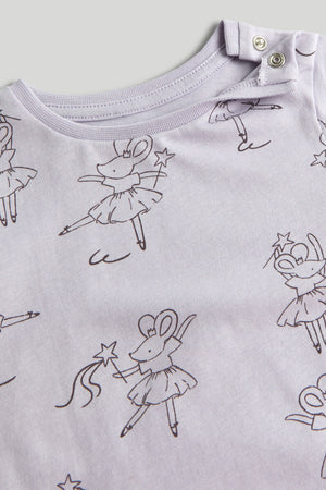 Mothercare Lilac Mouse T-Shirt