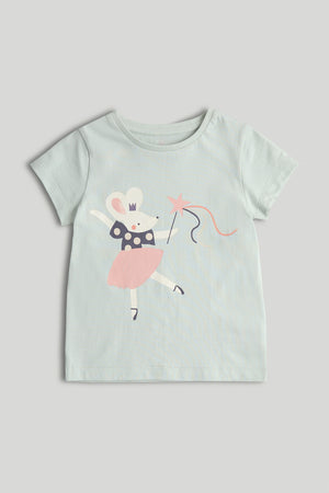 Mothercare Green Dancing Mouse T-Shirt