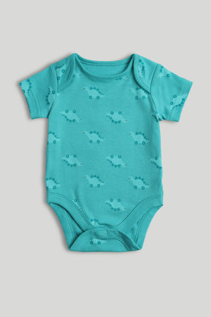 Mothercare 5 Pack Dinosaur Short-Sleeved Bodysuits