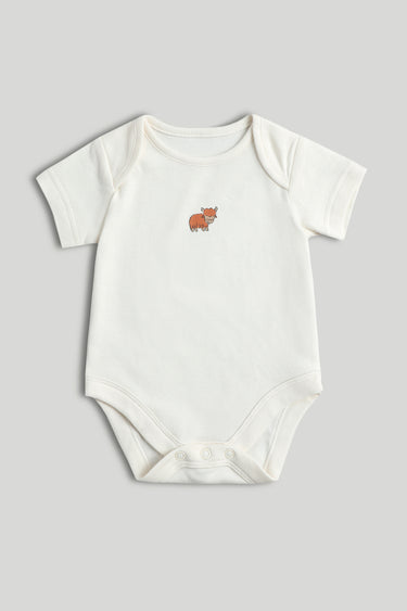 Mothercare 5 Pack Highland Cow Short-Sleeved Bodysuits