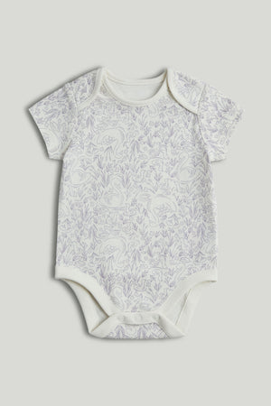 Mothercare 5 Pack Swan Short-Sleeved Bodysuits