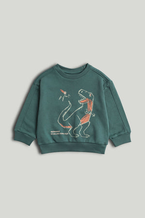 Mothercare Green Dinosaur Sweat Top