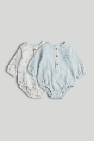 Mothercare 2 Pack My First Cotton Bodysuits