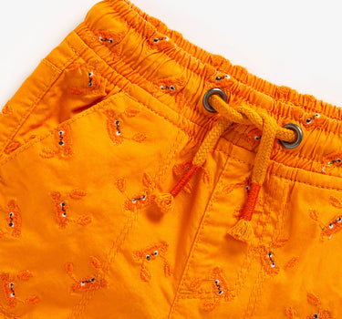 Mothercare Orange Crab Poplin Shorts