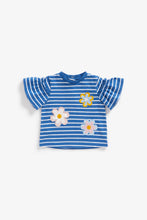 Load image into Gallery viewer, Mothercare Striped Flower T-Shirt
