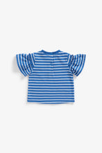 Load image into Gallery viewer, Mothercare Striped Flower T-Shirt
