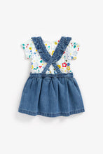 Load image into Gallery viewer, Mothercare Sunshine Pinny Dress And T-Shirt Set

