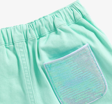 Mothercare Green Sequin Pocket Shorts