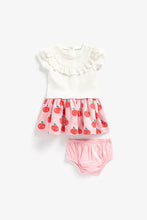 Load image into Gallery viewer, Mothercare Apple Twofer Dress And Knickers Set
