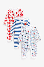 Load image into Gallery viewer, Mothercare Little Sailor Footless Sleepsuits - 3 Pack
