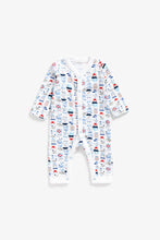 Load image into Gallery viewer, Mothercare Little Sailor Footless Sleepsuits - 3 Pack
