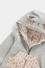 Load image into Gallery viewer, Mothercare Cat Zip-Up Hoody
