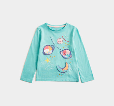 Mothercare Space Facts Long-Sleeved T-Shirt